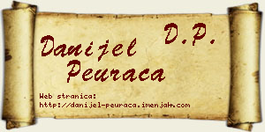 Danijel Peurača vizit kartica